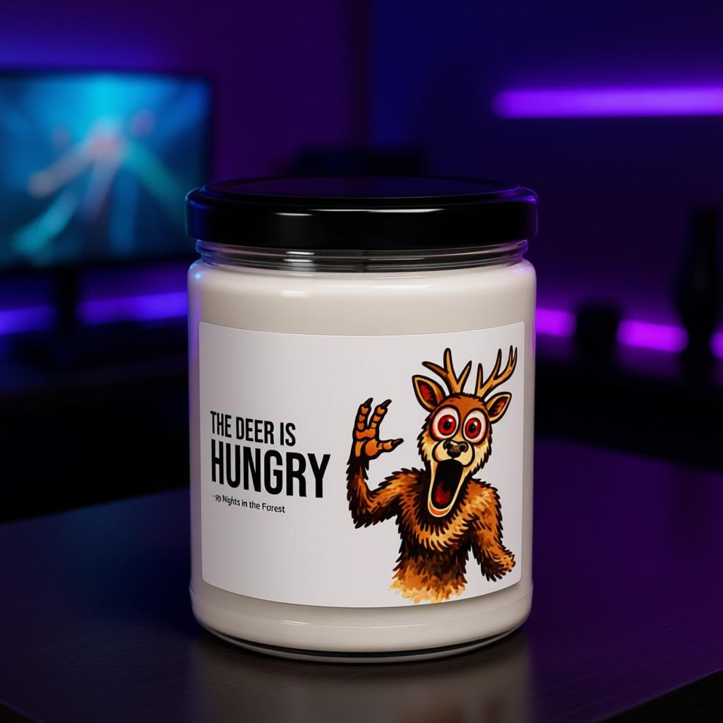 The Deer Candle, 99 Nights in the Forest Roblox Horror Candle, Creepy Gamer Gift, Roblox Fan Merch, 12 oz Scented Candle