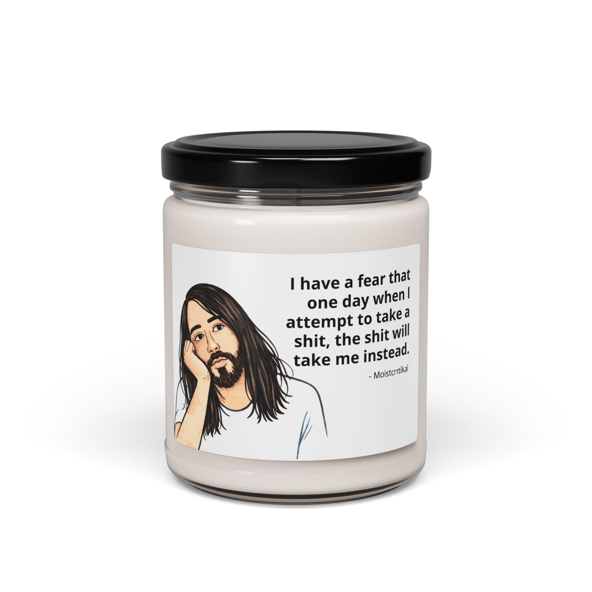 MoistCr1TiKaL Candle, The #hit Will Take Me Quote, Funny Penguinz0 Merch, Existential Meme Gift, 12 oz Scented Candle