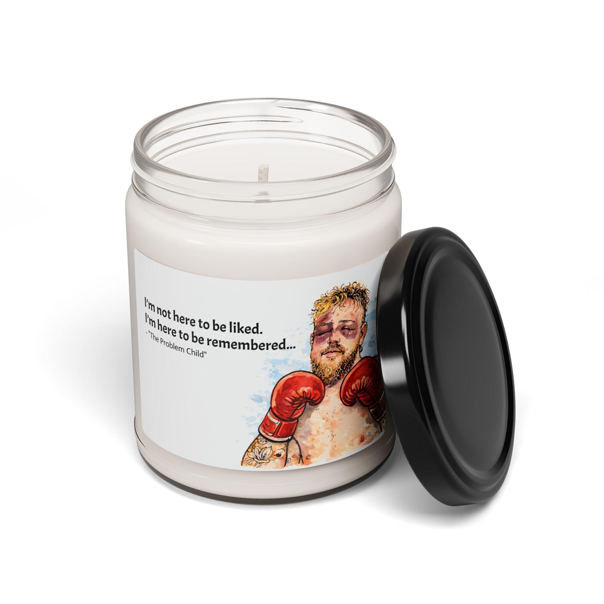 Jake Paul Candle, Problem Child Boxing Meme Candle, Funny Boxing Fan Gift for Him, 12 oz Scented Candle